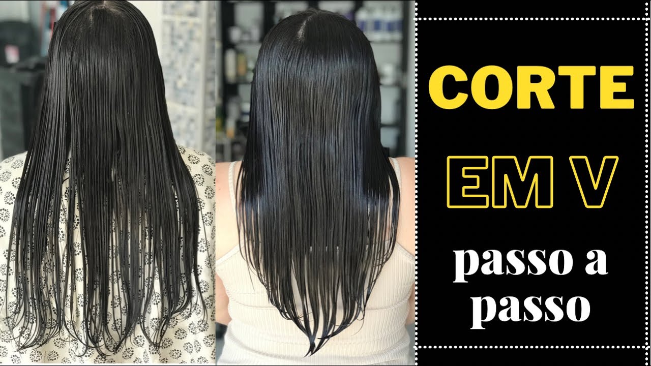 Corte de cabelo feminino em V - ESPECIALISTA CORTES FEMININO