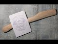 Как нанести «Герб СССР» на топорище / A drawing on an Ax