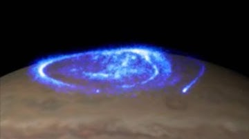 Hubble Tracks Bright Auroras on Jupiter