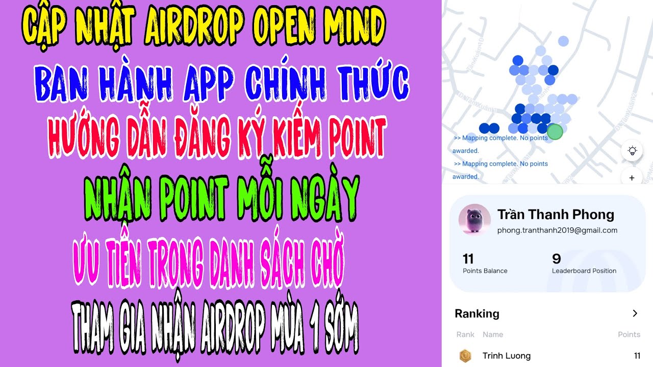 OPEN MIND- Chính thức ra app mùa 1, Hướng dẫn đăng ký kiếm point hằng ngày, ưu tiên danh sách chờ