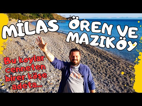Milas Ören ve Bodrum Mazı'da kış mevsiminde, 25 °C sıcaklıkta, muhteşem koylar sakin ama harikalar.