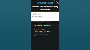 JavaScript Tutorial: Get Input Text Value While Typing in Real-time