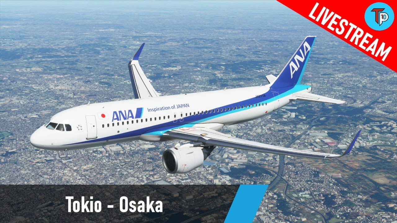 Microsoft Flight Simulator Tokio Osaka Rjtt Rjbb Airbus A3neo All Nippon Airways Youtube