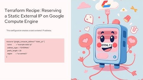 Reserve a static External IP address On Google Compute Engine Using Terraform