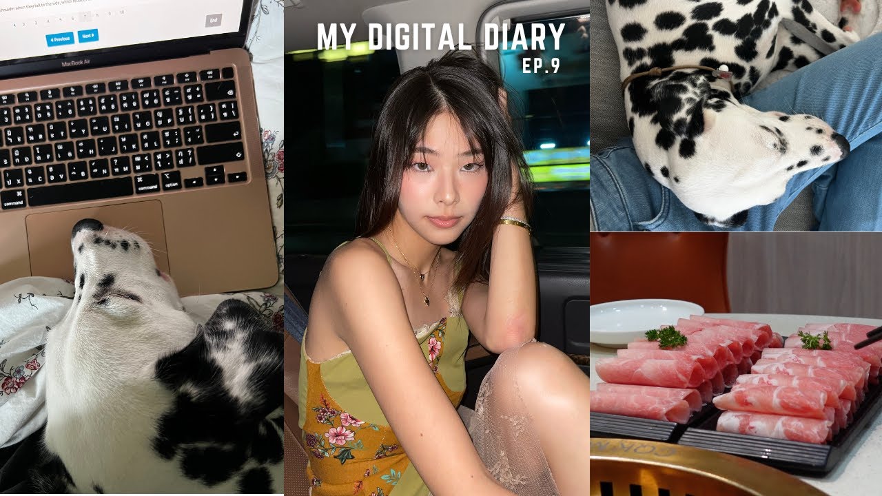 Vlog - Digital diary: study, dinner with friends, new hair