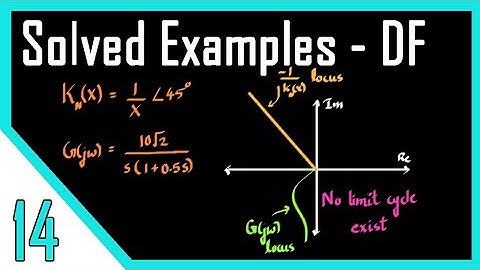 Solved Examples - Describing Functions | Nonlinear Control Systems