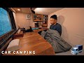 [Rain car camping] Alone in the rain. Eat mie goreng. A truck RV that has changed with renovation.