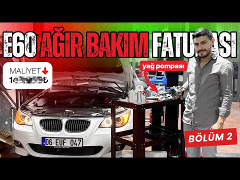 BMW E60 AĞIR BAKIM Bitti! N47 Zincir Seti Ne Kadar Tuttu? | BÖLÜM 2