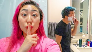 I SNUCK INTO HIS APARTMENT!!
