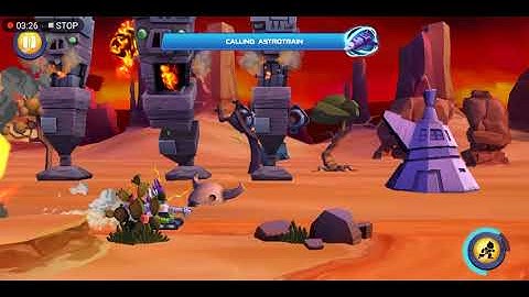 Angry Birds Transformers- Return Of Spark Run Beach Theme, Dark Megatron Almost Died!