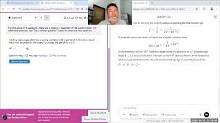 Physics 4A - Problem Solving with ChatGPT o3 - Set 10 - Oscillations