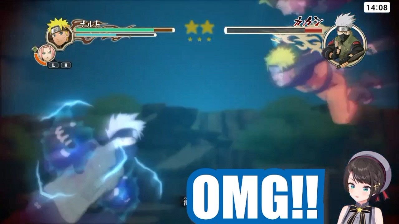 Subaru's 1st Reaction: Naruto & Sakura vs. Kakashi【Eng Sub / STORM 2 / hololive】