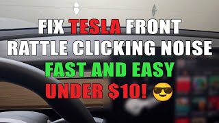 Fix Tesla Front Rattle Clicking Noise Fast and Easy | Model Y & 3