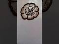 🌸 Simple Rose Mehndi Design Tutorial for beginners| Step-by-Step Rose Tutorial #HennaArt #ytshorts