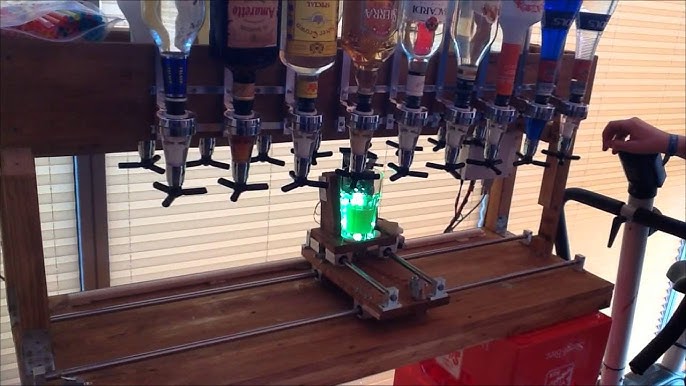 The Inebriator - Arduino Cocktail Machine - Dispensing Signature Cocktail 