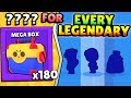 IT TOOK ??? MEGA BOXES TO OPEN ALL LEGENDARIES IN BRAWL STARS?! (OVER $700?!)