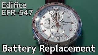 How To Change Battery a Casio Edifice EFR-547 Chronograph Watch | SolimBD | DIY