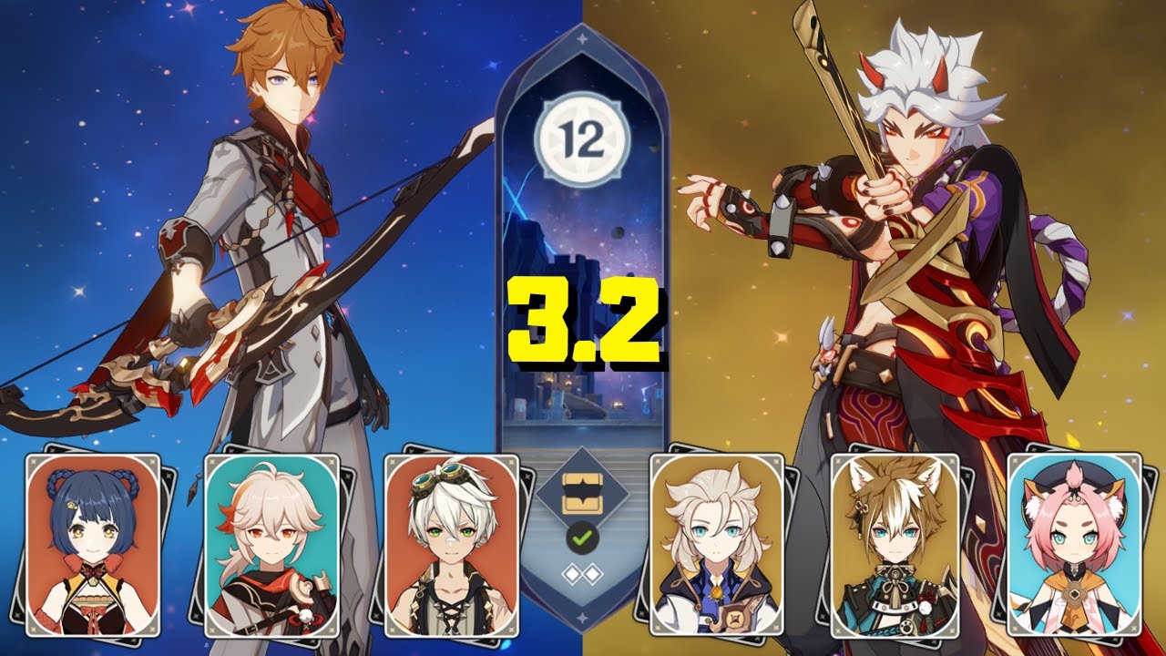 CHILDE INTERNATIONAL and MONO GEO ITTO 3.2 Spiral Abyss Floor 12 | Genshin Impact