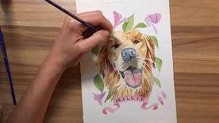 How To Start An Art Business || Pet Portrait Timelapse