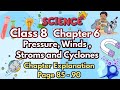 Class 8 Science | Chapter 6 | Pressure, Winds, Storms & Cyclones | Page 85–90 Easy Explanation