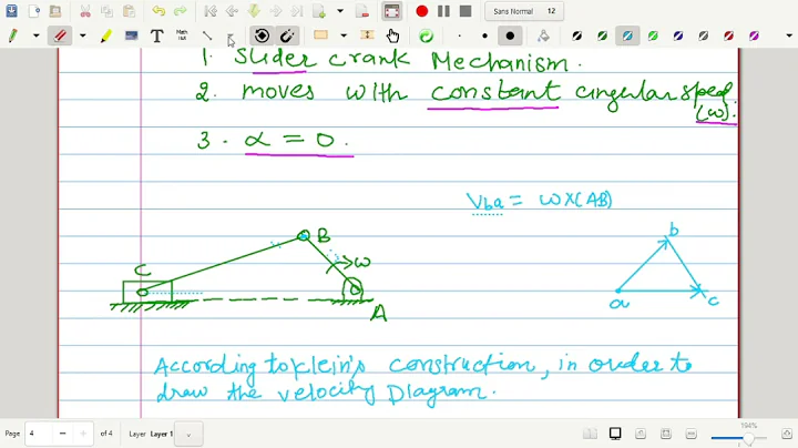 Unit 1 Klein's Construction for Velocity Diagram