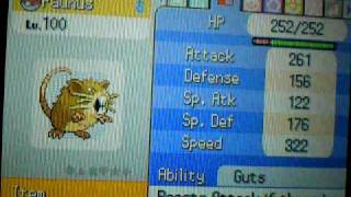 Raticate Moveset