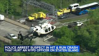 Police arrest suspect in hit-and-run that left NYPD officer injured