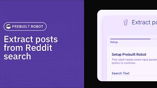 Extract posts from Reddit search