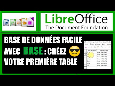 Vidéo: Comment créer une base de données dans OpenOffice base ?