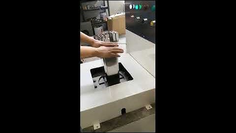 Semi auto small square can flanging machine