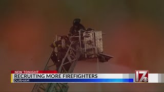 Durham Fire Department aims to bring in record number of firefighters at nearly 50