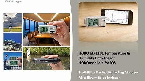 HOBO MX1101 Temp RH Logger for Mobile Devices