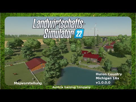 LS22 Mapvorstellung ★Huron County Michigan16x v1.0.0.0