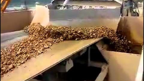 belt conveyor V plough type discharge device