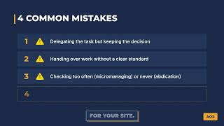 How to Delegate Without Losing Control: 4-Part Brief