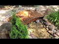 DIY Curved Wooden Bridge Over Stream