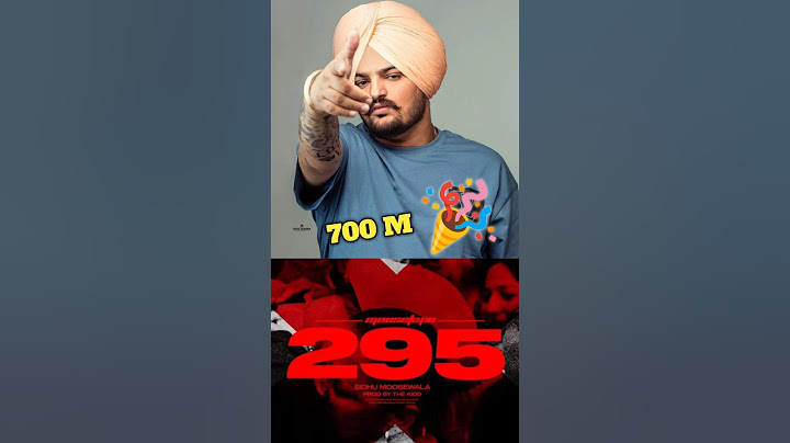 First Indian Song Which Achieved ThisMilestone 295 Sidhu Moose Wala
