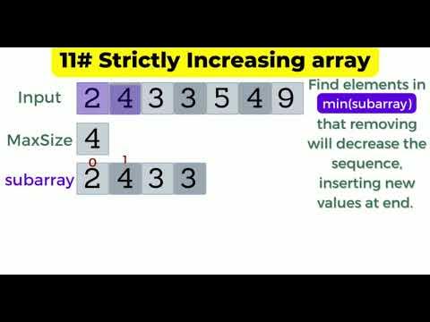 12 strictly increasing array - YouTube
