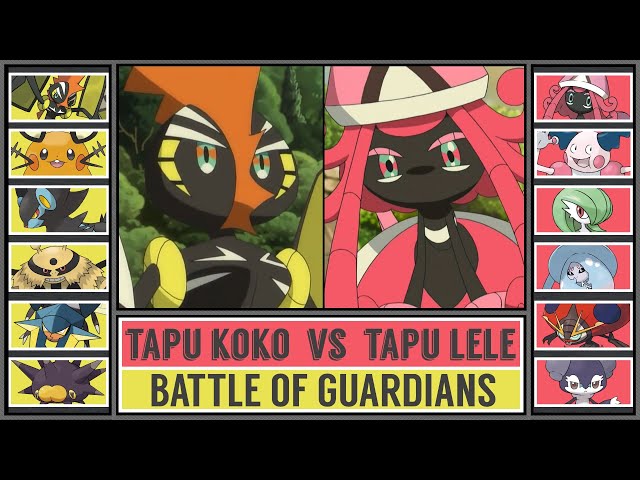 ELECTRIC vs PSYCHIC POKÉMON  Tapu Koko vs Tapu Lele Pokémon