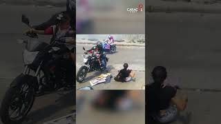 #shorts | ACCIDENTE: Dos motos chocan en vía de Bucaramanga | Caracol Radio