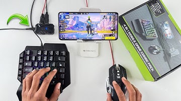 Keyboard or mouse and mix pro converter unboxing and gaming full tutorial