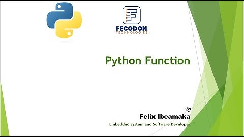 Python Tutorial Day 7: Python Function simply explained