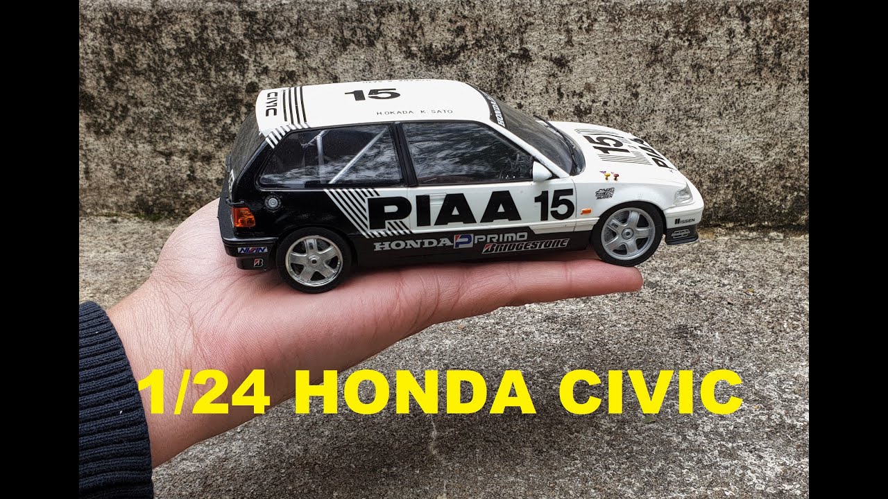 1/24 Aoshima PIAA Honda civic EF3 gr.A 1989  | Scale model