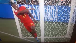 BATSHUAYI celebration backfires as ball rebounds off the post and smacks him in the face