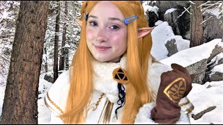 ASMR Meditation with Princess Zelda in the Mountains (Mellow Stream, Gentle Wind, Soft Spoken)