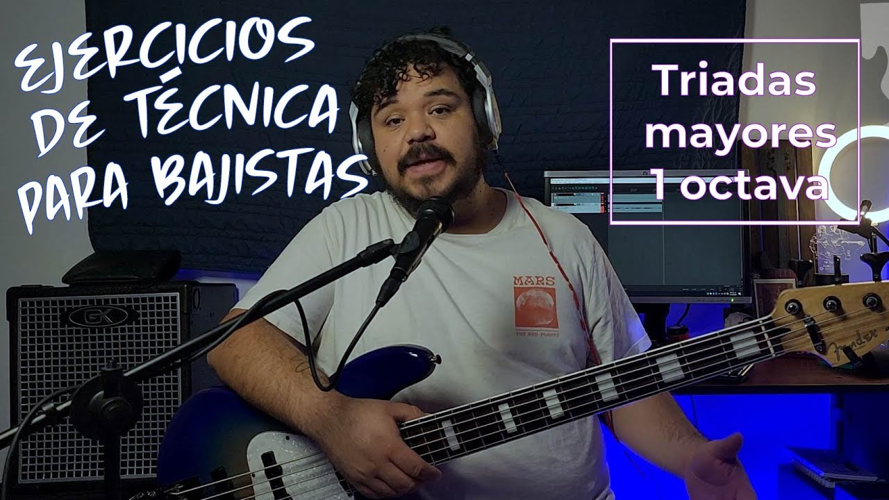 EJERCICIOS DE TÉCNICA | ¿CÓMO TOCAR ARPEGIOS EN EL BAJO?  | TRIADAS MAYORES A 1 OCTAVA