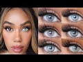 The Worlds Most Natural Contacts For BROWN EYES! GREY Edition | Solotica Haul, Try-on, Discount