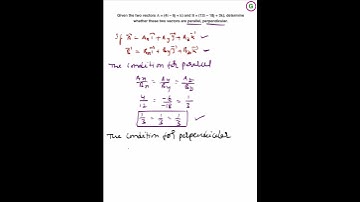 Parallel vectors