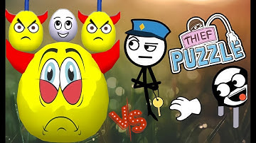 DRAW TO SMASH Vs THIEF PUZZLE - Gameplay Satisfying Double Mobile  Games Allah Levels APK iOS