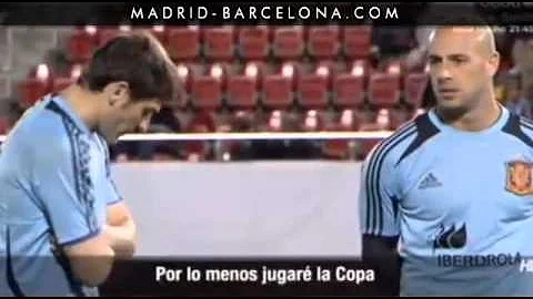 La charla entre Iker Casillas y Pepe Reina